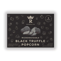 Regalis Microwavable Black Truffle Popcorn, Non-GMO Kernels, Real Black European Truffle, 3 Bags