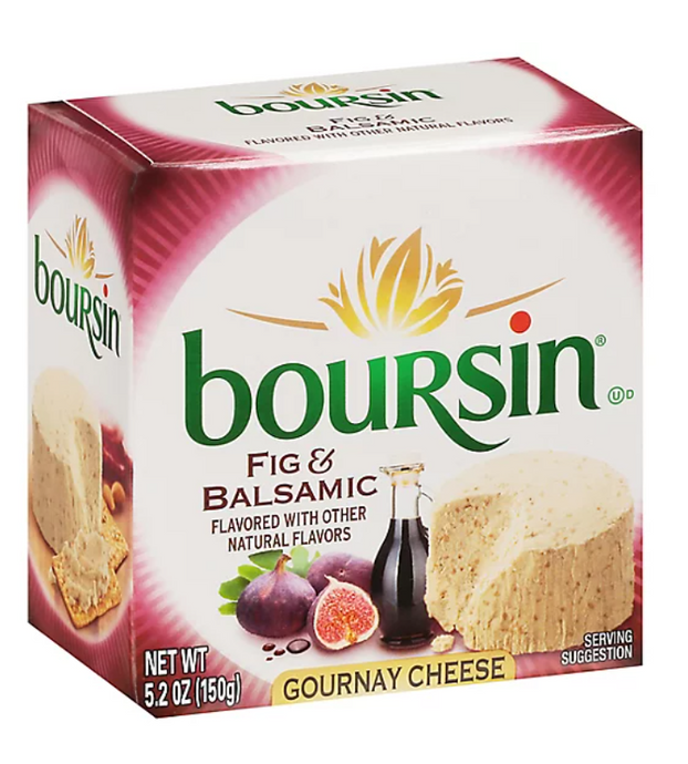 Boursin Fig & Balsamic Gournay Cheese - 5.2 Oz