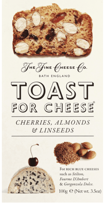 Load image into Gallery viewer, The Fine Cheese Toast for Cheese, Cherries, Almonds &amp; Linseeds 3.5 oz
