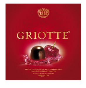 KRAS Griotte Chocolate-Covered Cherries 204g box