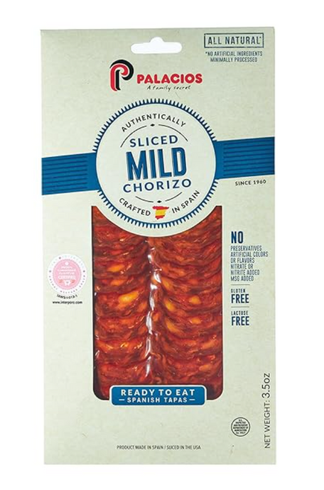 PALACIOS - Authentic Spanish Sliced Chorizo 3.5oz