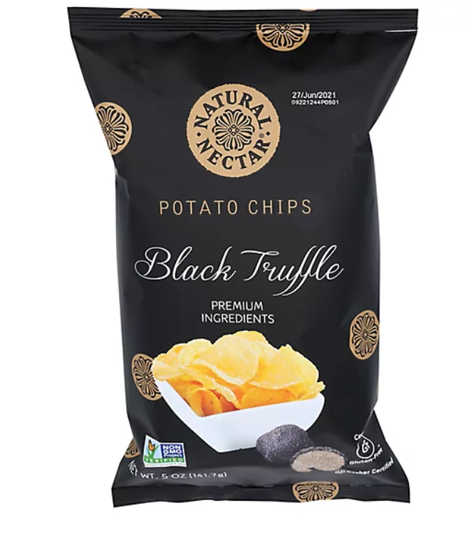 Natural Nectar Black Truffle Potato Chips - 5 Oz