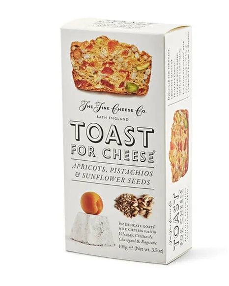 The Fine Cheese Toast for Cheese, Apricots, Pistachios & Sunflower Seeds