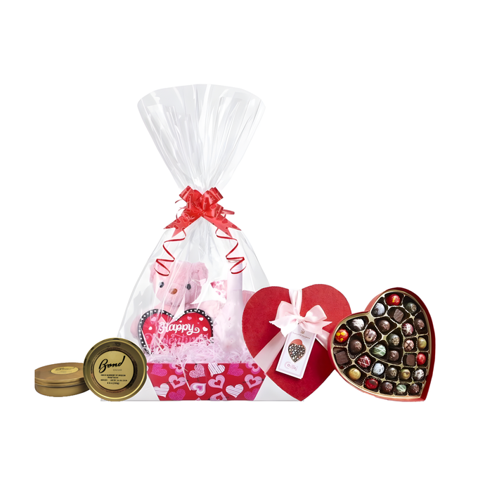 Valentine's Love Basket with Heart Couture